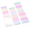 100Pcs Rectangle Gradient Color Paper Hair Clip Display Cards CDIS-TA0001-32-3