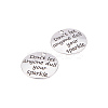 Tibetan Style Alloy Quote Pendants PALLOY-CJ0006-02-3