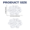 1Pair Flower Resin Stud Earrings EJEW-LP0008-007-2
