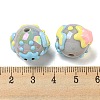 Hand Painted Opaque Acrylic with Enamel Beads LS-MACR-D031-04B-3