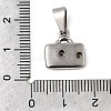 304 Stainless Steel Pendant Rhinestone Settings STAS-B167-10P-3