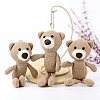 Cartoon PP Cotton Plush Simulation Soft Stuffed Animal Toy Bear Pendants Decorations LS-HJEW-K043-03-1