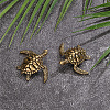 2Pcs Brass Turtle Display Decorations AJEW-SP0004-98-6