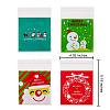 400 Pcs 4 Styles Self-Adhesive Christmas Candy Bags JX061A-2