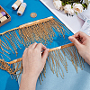1.8 Yards Glass Beads Fringe Tassel Lace Trim Ribbon OCOR-OC0001-70D-3