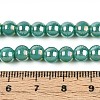 Electroplate Opaque Glass Beads Strands GLAA-T032-P6mm-AB12A-4