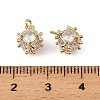 Brass Micro Pave Cubic Zirconia Pendants KK-K374-15G-3