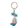 Mermaid Opaque Resin Pendant Keychain X1-KEYC-JKC00624-01-1