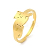 Animal 201 Stainless Steel Adjustable Rings for Women RJEW-D082-05I-1