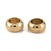 Ion Plating(IP) Frosted 201 Stainless Steel European Beads STAS-B020-13G-3