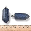 Natural Lapis Lazuli Perfume Bottle Pendants G-H332-09P-04-3