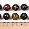 Three-Color Natural Tiger Eye Beads Strands G-C249-A29-16mm-6