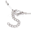 304 Stainless Steel Cuboid Bar Link Chain Bracelet Making AJEW-JB01319-02-3