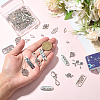 60Pcs 20 Styles Tibetan Style Alloy Connector Charms TIBE-SC0002-51-3