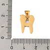 Christmas Theme 304 Stainless Steel Pendants STAS-R007-01H-G-3