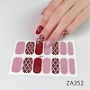 Flower Pattern Resin Nail Wraps Sticker LS-MRMJ-H004-03B-1