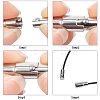 Smooth 304 Stainless Steel Locking Tube Magnetic Clasps STAS-UN0002-31P-5