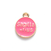 Alloy Enamel Pendants ENAM-S124-01B-03F-3