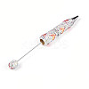 Fishtail Resin & Polymer Clay Pave Rhinestone Ball-Point Pen AJEW-T013-05B-2