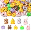 20Pcs Animal Series Opaque Resin Pendants CRES-YW0002-51-2