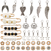 Alloy Pendants & Alloy Safety Pin Brooch AJEW-SP0002-03A-6