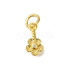 Rack Plating Brass Micro Pave Cubic Zirconia Ice Pick Pinch Bails KK-F883-16G-02-1