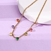 304 Stainless Steel Charm Bracelets BJEW-A047-02G-3