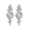 304 Stainless Steel Snake Stud Earrings EJEW-K295-14P-1