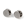 304 Stainless Steel Butterfly Clutches Pin Backs STAS-P262-03P-03-1