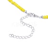 Glass Seed Beaded Necklaces NJEW-JN02691-01-3
