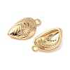 Ocean Brass Micro Pave Clear Cubic Zirconia Charms KK-B160-42G-05-2