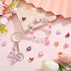 18Pcs 9 Colors Baking Paint Alloy Beads FIND-SC0014-62-3