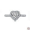 Rhodium Plated 925 Sterling Silver Finger Rings RJEW-A019-45B-01P-3