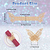 Butterfly Paper Napkin Rings AJEW-WH0348-03A-2