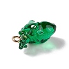 Transparent Resin Pendants LS-RESI-E028-01G-10-3