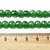Natural Dyed White Jade Beads Strands G-C179-A6mm-09-5