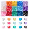 450Pcs 15Colors Transparent Plastic Beads KY-YW0001-49-1