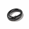 Spray Painted Alloy Spring Gate Rings AJEW-C035-01K-2