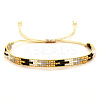 Colorful Glass Seed Bead Braided Bracelets for Women QJ1437-1-1