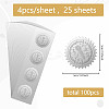 Custom Round Silver Foil Embossed Picture Stickers DIY-WH0503-004-2