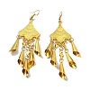 Golden Alloy Chandelier Earrings LS-EJEW-D092-03C-G-1