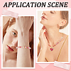 1000Pcs 5 Colors Valentine's Day Transparent Acrylic Beads MACR-SP0001-29A-5