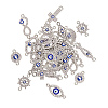 50Pcs 10 Style Alloy Links PALLOY-CJ0001-167-3