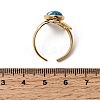 304 Stainless Steel Open Cuff Rings for Women RJEW-K258-13B-G-5