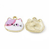 Painted Alloy Pendants PALLOY-P288-02G-04-1