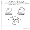 Zinc Alloy Finger Rings Set RJEW-LP0002-24B-2