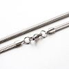 Tarnish Resistant 304 Stainless Steel Snake Chain Necklaces LS-STAS-M174-006P-1