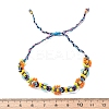 Flower Glass Seed Beaded Braided Bead Bracelets for Women Frineds BJEW-F493-10C-5