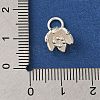 925 Sterling Silver Flower Charms with Jump Rings FIND-U013-02S-02-3