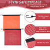 8Pcs 2 Colors PVC Mesh Safety Flags with Hook AJEW-OC0013-31-4